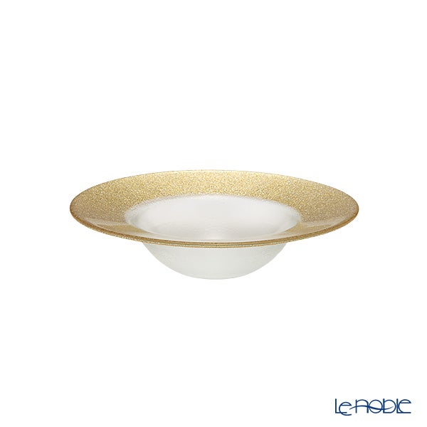 Vetro Felice ヴェトロ フェリーチェ グリッター リムボウル 19.5cm ニューゴールド＆クリア