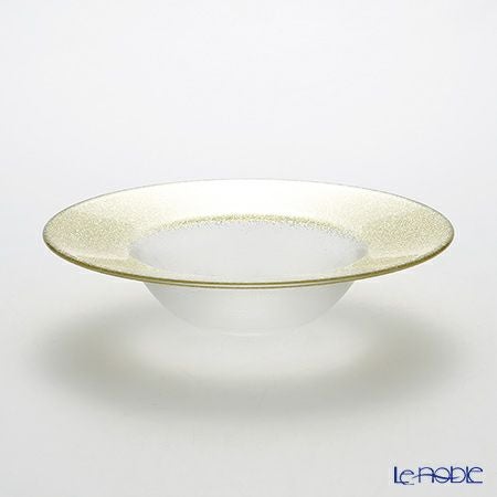 Vetro Felice ヴェトロ フェリーチェ グリッター リムボウル 19.5cm ニューゴールド＆クリア