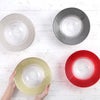 Vetro Felice ヴェトロ フェリーチェ グリッター リムボウル 26cm レッド＆クリア