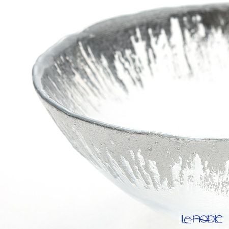 Vetro Felice ヴェトロ フェリーチェ フラッシュ ボウル 17cm クリア＆シルバー