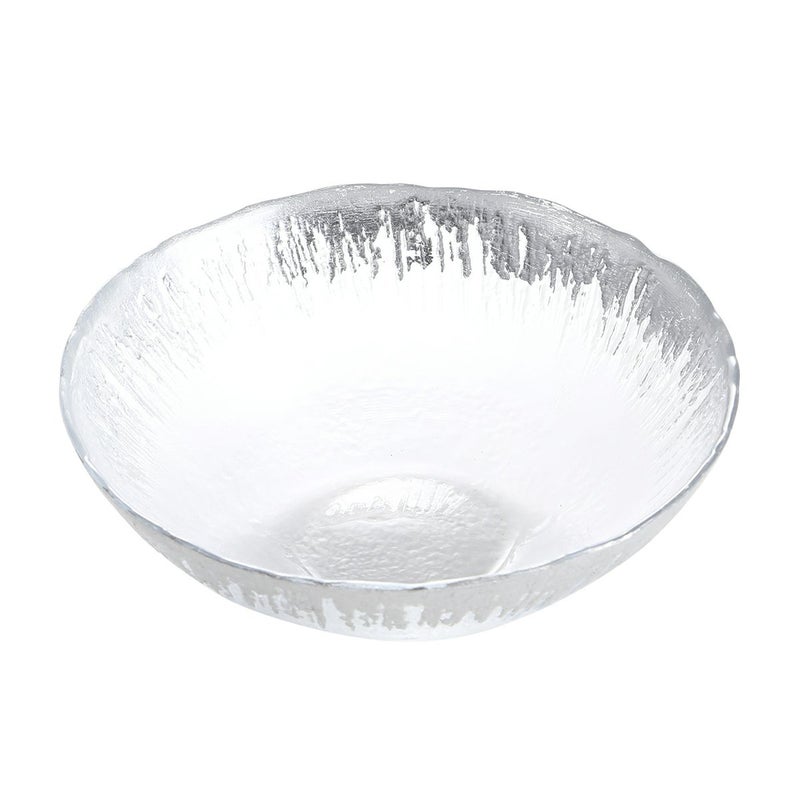 Vetro Felice ヴェトロ フェリーチェ フラッシュ ボウル 17cm クリア＆シルバー