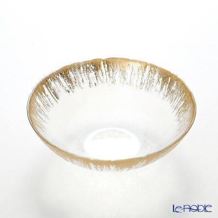 Vetro Felice ヴェトロ フェリーチェ フラッシュ ボウル 17cm クリア＆ゴールド