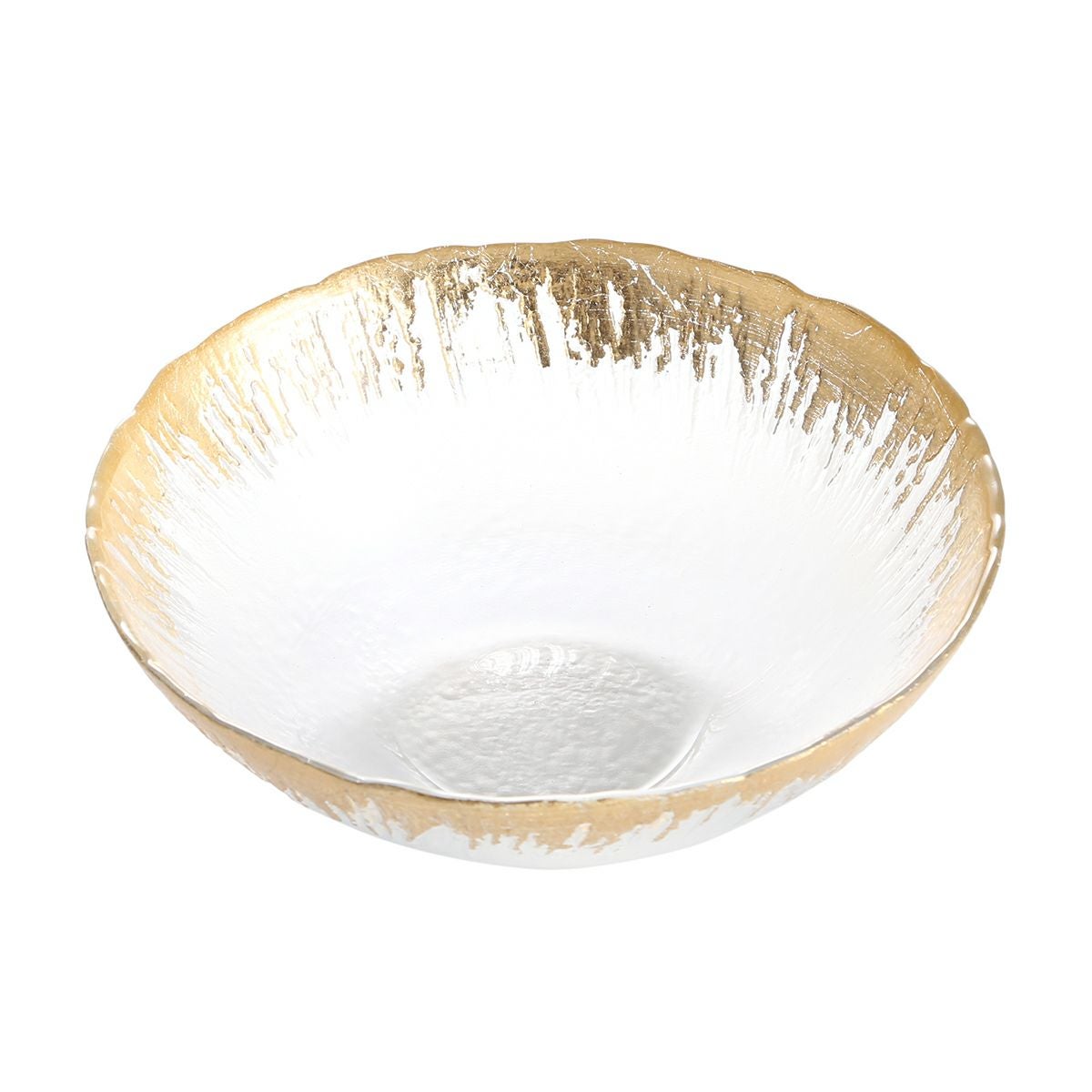 Vetro Felice ヴェトロ フェリーチェ フラッシュ ボウル 17cm クリア＆ゴールド