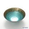 Vetro Felice ヴェトロ フェリーチェ フラッシュ ボウル 17cm ターコイズブルー＆ゴールド
