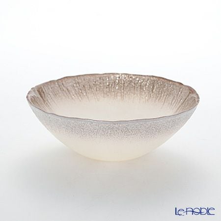 Vetro Felice ヴェトロ フェリーチェ フラッシュ ボウル 17cm ホワイトパール＆ジンジャー