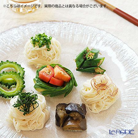 Vetro Felice ヴェトロ フェリーチェ フラッシュ プレート 28cm クリア＆ゴールド