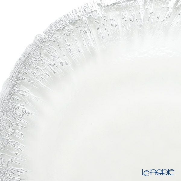 Vetro Felice ヴェトロ フェリーチェ フラッシュ プレート 15cm クリア＆シルバー