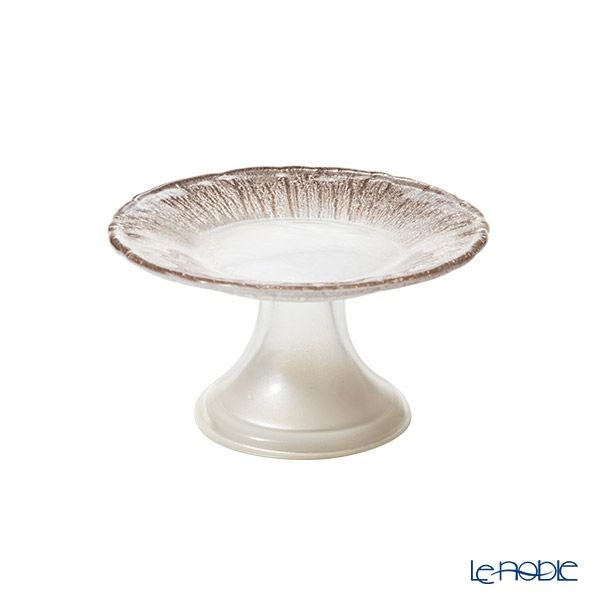 Vetro Felice ヴェトロ フェリーチェ フラッシュ ケーキスタンド 15xH8cm ホワイトパール＆ジンジャー