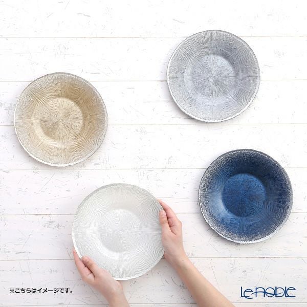 Vetro Felice ヴェトロ フェリーチェ コスモ プレート 21cm フォグ グレー