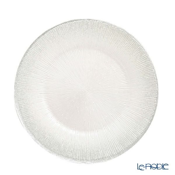 Vetro Felice ヴェトロ フェリーチェ コスモ プレート 28cm ホワイトパール