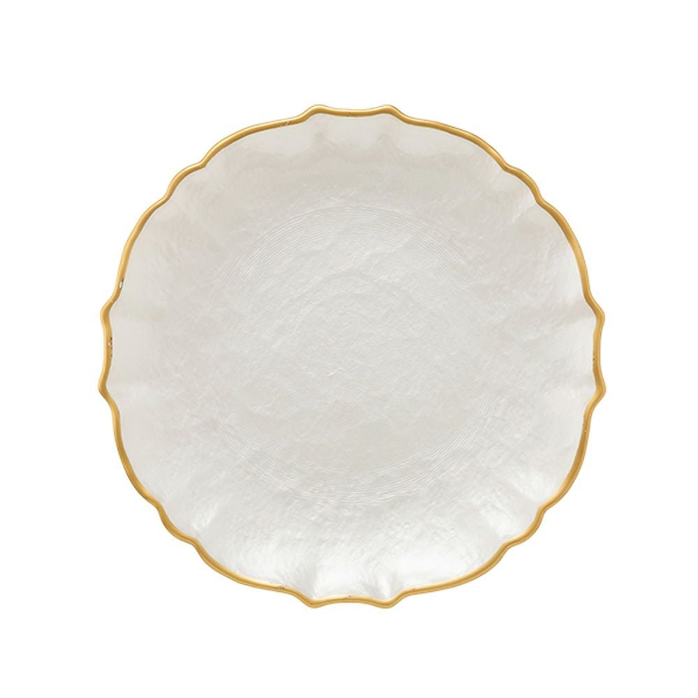 Vetro Felice ヴェトロ フェリーチェ パールクイーン プレート 21cm ホワイト 356721