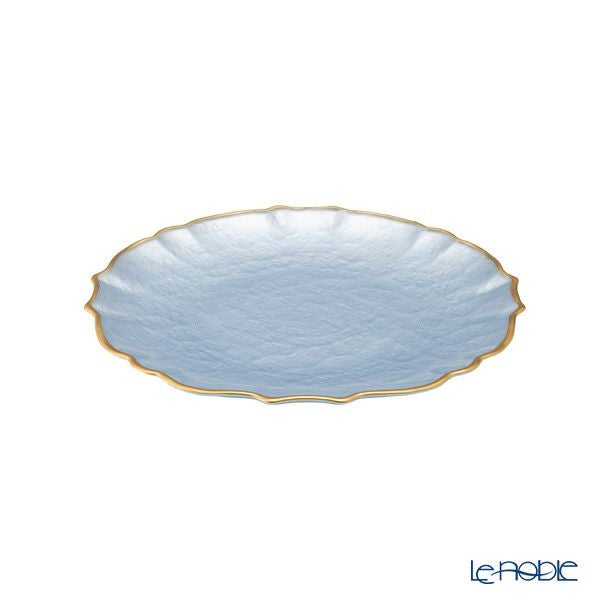 Vetro Felice ヴェトロ フェリーチェ パールクイーン プレート 21cm ブルー 356721