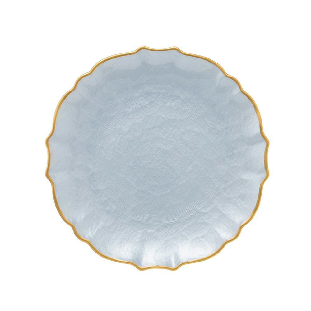 Vetro Felice ヴェトロ フェリーチェ パールクイーン プレート 21cm ブルー 356721