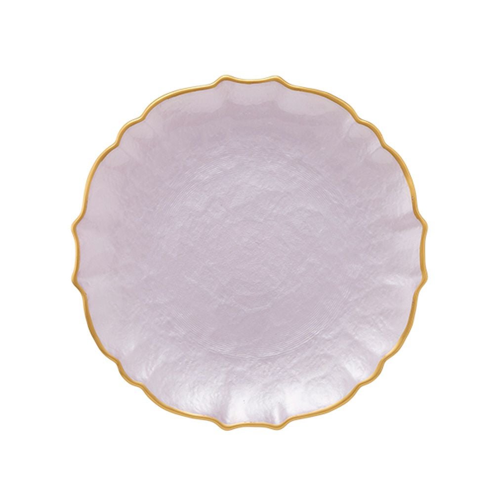 Vetro Felice ヴェトロ フェリーチェ パールクイーン プレート 21cm ライラック 356721