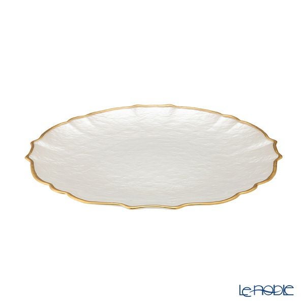 Vetro Felice ヴェトロ フェリーチェ パールクイーン プレート 27cm ホワイト 356727