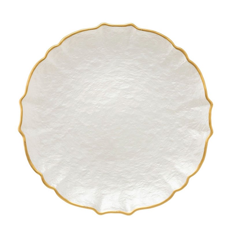 Vetro Felice ヴェトロ フェリーチェ パールクイーン プレート 27cm ホワイト 356727