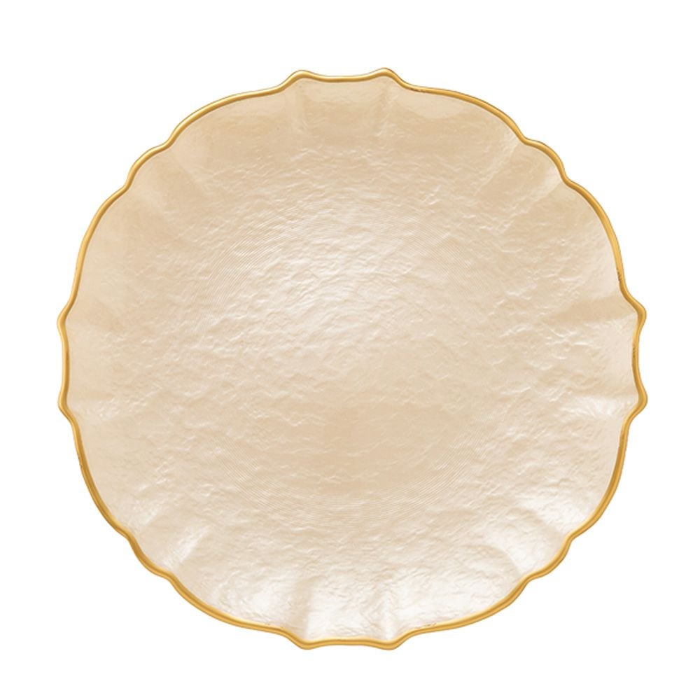 Vetro Felice ヴェトロ フェリーチェ パールクイーン プレート 27cm イエロー 356727