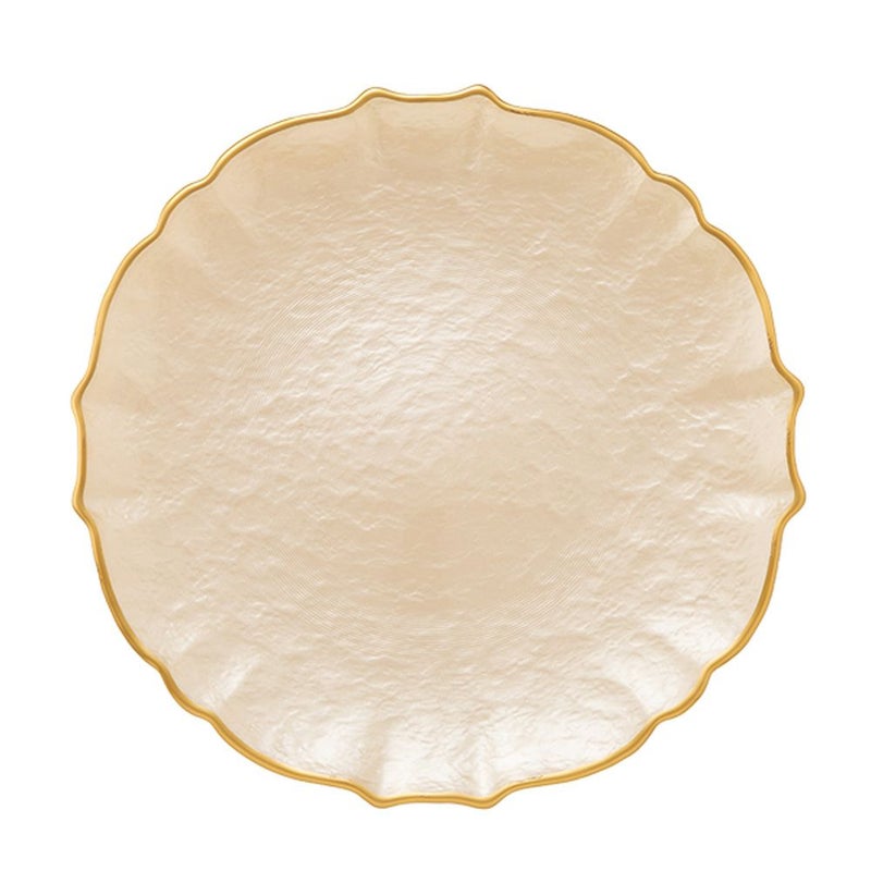 Vetro Felice ヴェトロ フェリーチェ パールクイーン プレート 27cm イエロー 356727