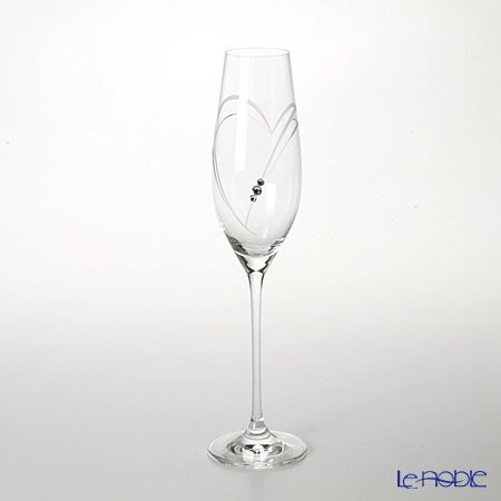 ストラス with SWAROVSKI ELEMENTS ハート イン ハート シャンパン 210ml ペア【ル・ノーブルオリジナル企画商品】