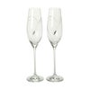 ストラス with SWAROVSKI ELEMENTS ハート イン ハート シャンパン 210ml ペア【ル・ノーブルオリジナル企画商品】