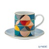 ポルトガル食器 ヴィスタ アレグレ Futurismo フューチャリズム ティーカップ＆ソーサー 295ml