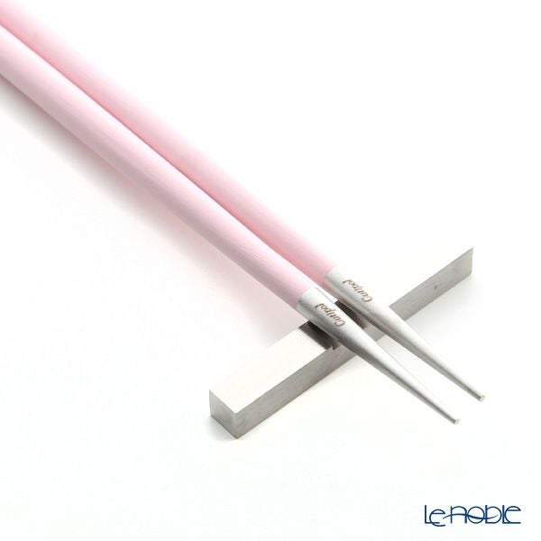 クチポール ゴア GOA ピンク／シルバー 箸+箸置セット 22cm