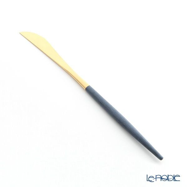 クチポール ゴア GOA ブルー／ゴールド デザートナイフ 20cm マット仕上げ