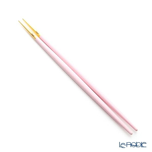 クチポール ゴア GOA ピンク／ゴールド 箸+箸置セット 22cm