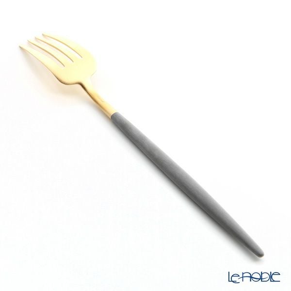 クチポール ゴア GOA グレー／ゴールド テーブルフォーク 21.5cm マット仕上げ