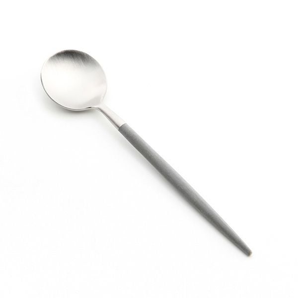 クチポール ゴア GOA グレー／シルバー コーヒー／ティースプーン 13cm マット仕上げ