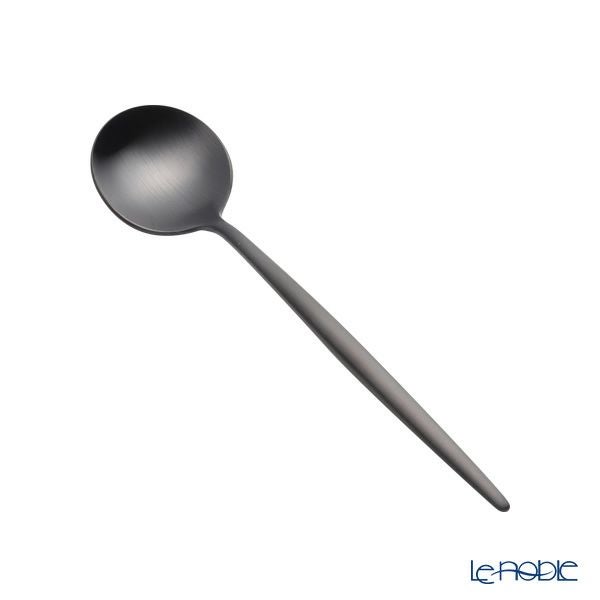 クチポール ムーン MOON マットブラック コーヒー／ティースプーン 12cm マット仕上げ