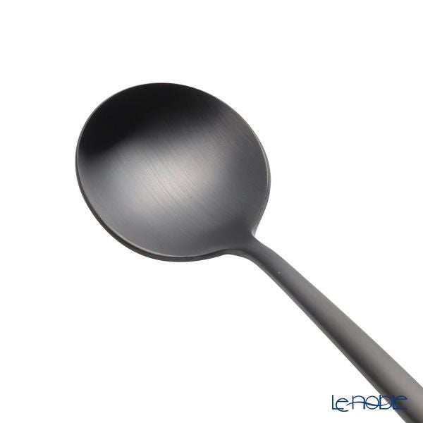 クチポール ムーン MOON マットブラック コーヒー／ティースプーン 12cm マット仕上げ
