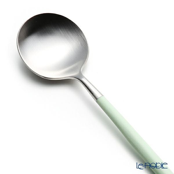 クチポール ゴア GOA セラドン／シルバー デザートスプーン 18cm マット仕上げ