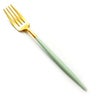クチポール ゴア GOA セラドン／ゴールド テーブルフォーク 21.5cm マット仕上げ