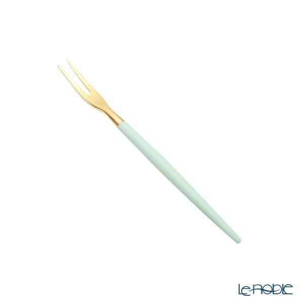 クチポール ゴア GOA セラドン／ゴールド フルーツフォーク 11.5cm マット仕上げ