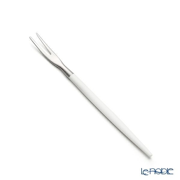 クチポール ゴア GOA ホワイト／シルバー フルーツフォーク 11.5cm マット仕上げ