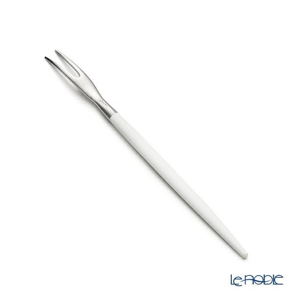 クチポール ゴア GOA ホワイト／シルバー フルーツフォーク 11.5cm マット仕上げ