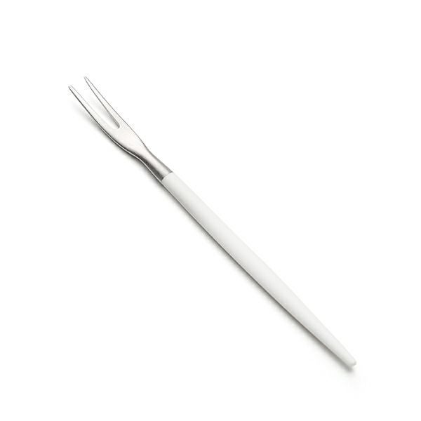 クチポール ゴア GOA ホワイト／シルバー フルーツフォーク 11.5cm マット仕上げ