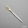 クチポール ゴア GOA ホワイト／ゴールド ジャパニーズフォーク 12cm マット仕上げ