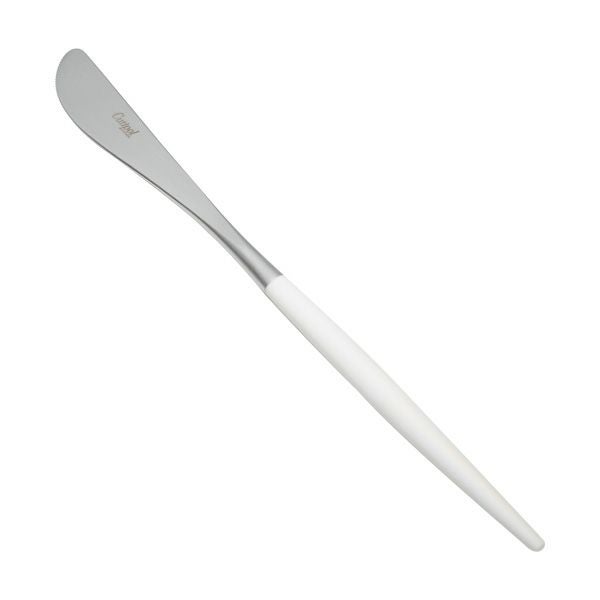 クチポール ミオ MIO ホワイト／シルバー テーブルナイフ 23cm マット仕上げ