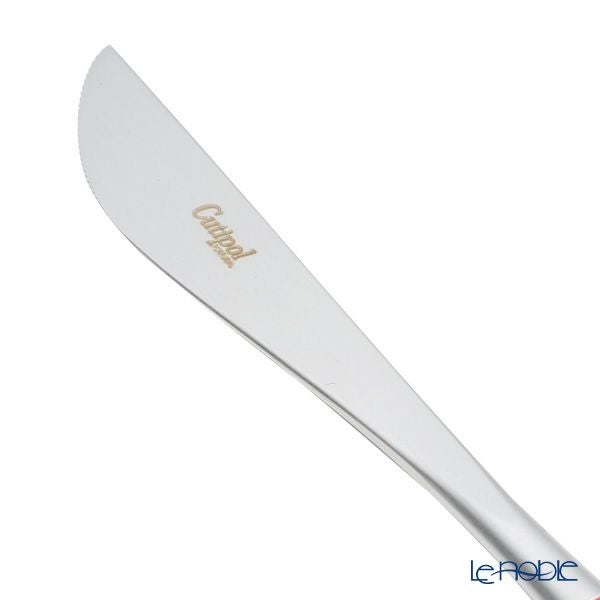 クチポール ゴア GOA レッド／シルバー テーブルナイフ 22cm マット仕上げ