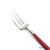 クチポール ゴア GOA レッド／シルバー ペストリーフォーク／ケーキフォーク 17cm マット仕上げ