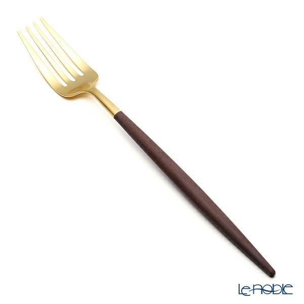 クチポール ゴア GOA ブラウン／ゴールド テーブルフォーク 21.5cm マット仕上げ