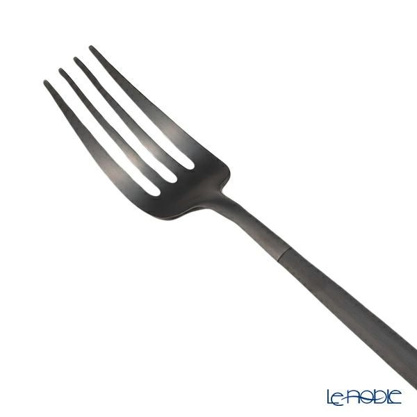 クチポール ゴア GOA ブラック／ブラック テーブルフォーク 21.5cm マット仕上げ