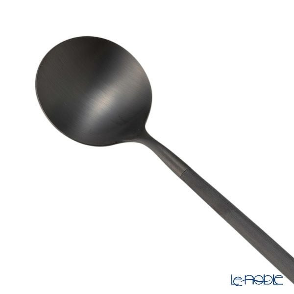 クチポール ゴア GOA ブラック／ブラック デザートスプーン 18cm マット仕上げ