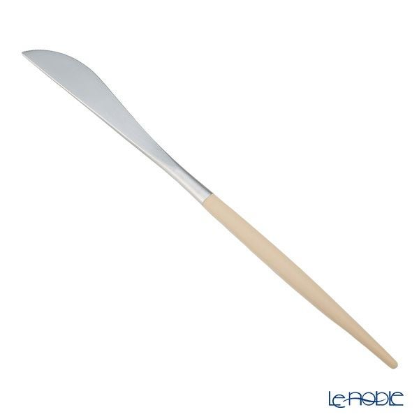 クチポール ゴア GOA アイボリー／シルバー テーブルナイフ 22cm マット仕上げ