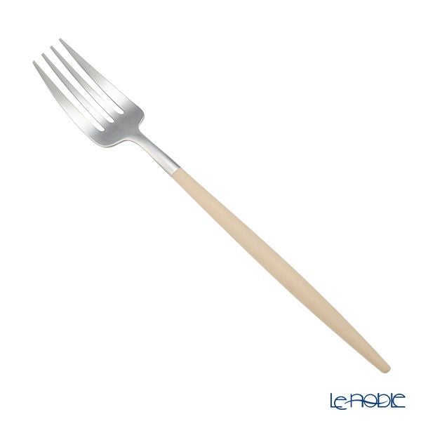 クチポール ゴア GOA アイボリー／シルバー テーブルフォーク 21.5cm マット仕上げ