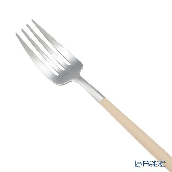 クチポール ゴア GOA アイボリー／シルバー テーブルフォーク 21.5cm マット仕上げ