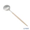 クチポール ゴア GOA アイボリー／シルバー デザートスプーン 18cm マット仕上げ