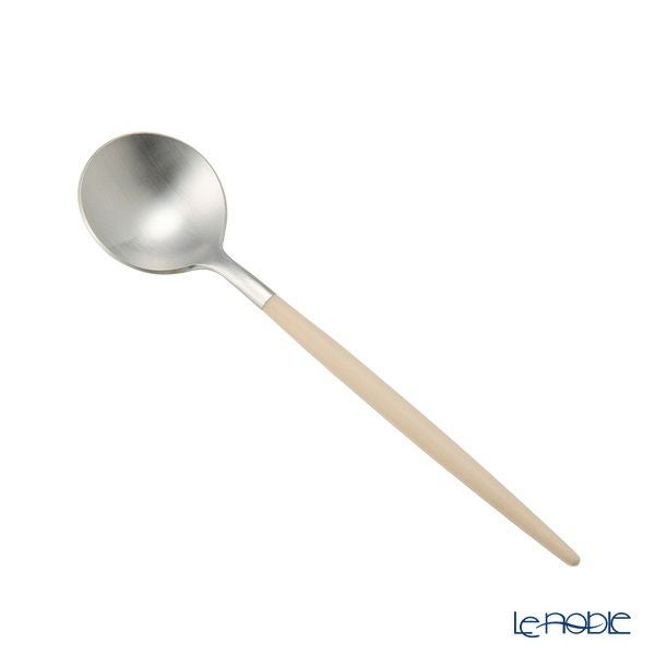 クチポール ゴア GOA アイボリー／シルバー コーヒー／ティースプーン 13cm マット仕上げ